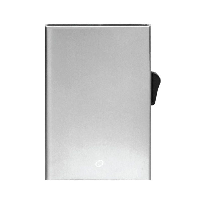 C-Secure Slim Aluminum Card Holder - Silver